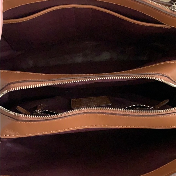 Coach Brooklyn Carryall 28 in Fatigue (Dark Tan) - Picture 7 of 8